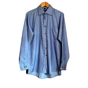 NWT! DKNY blue button down top. Size large